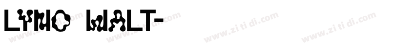 lyno walt字体转换